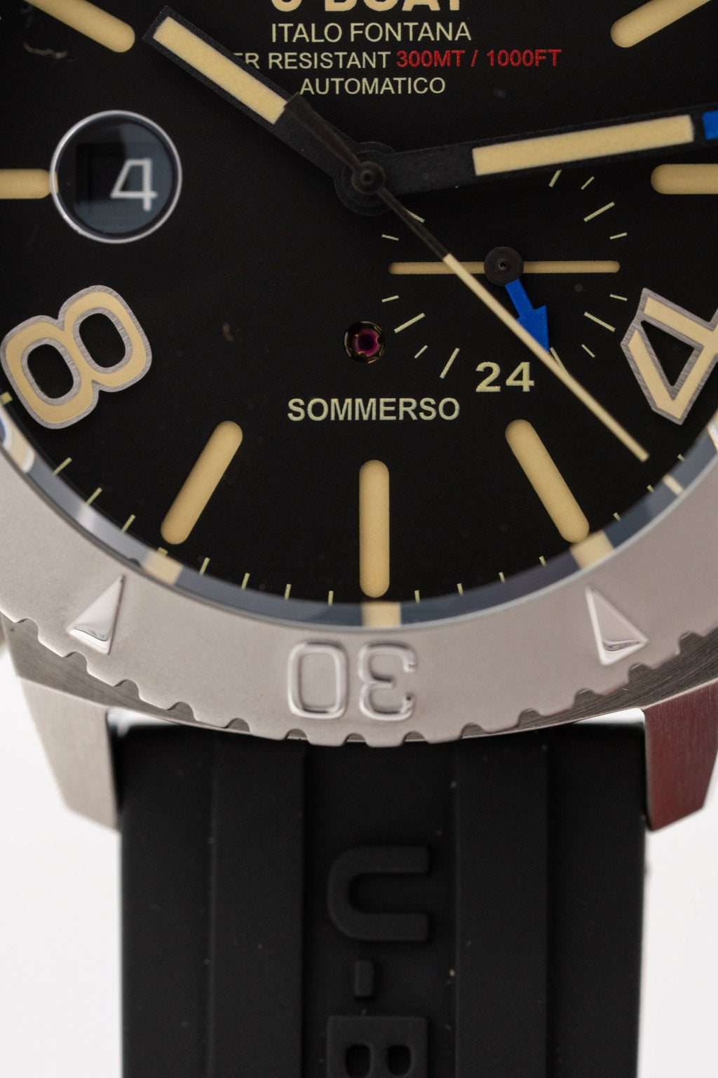 U-Boat Men’s Watch 46mm Sommerso Automatic Diver Black