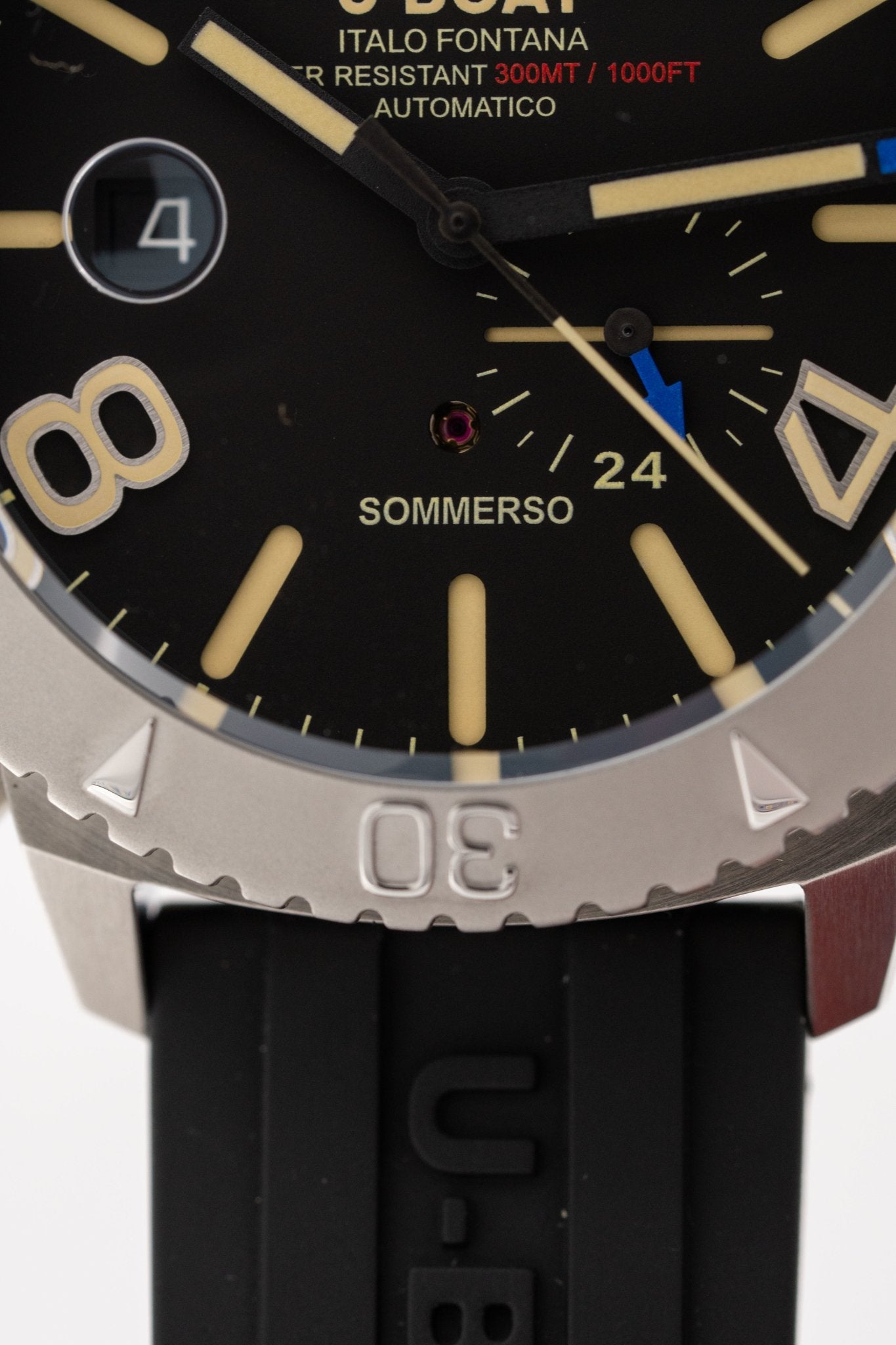 U-Boat Men’s Watch 46mm Sommerso Automatic Diver Black