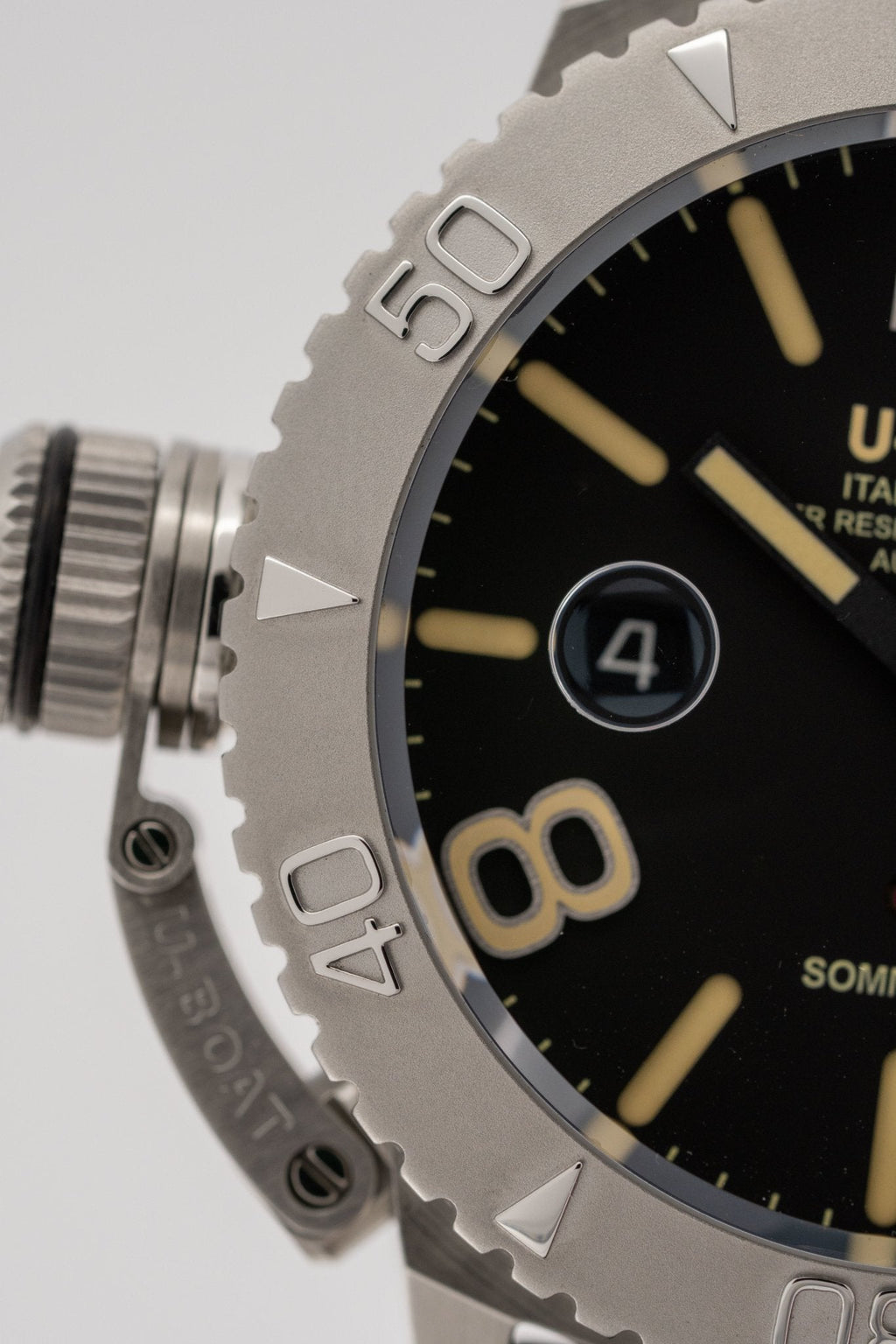 U-Boat Men’s Watch 46mm Sommerso Automatic Diver Black