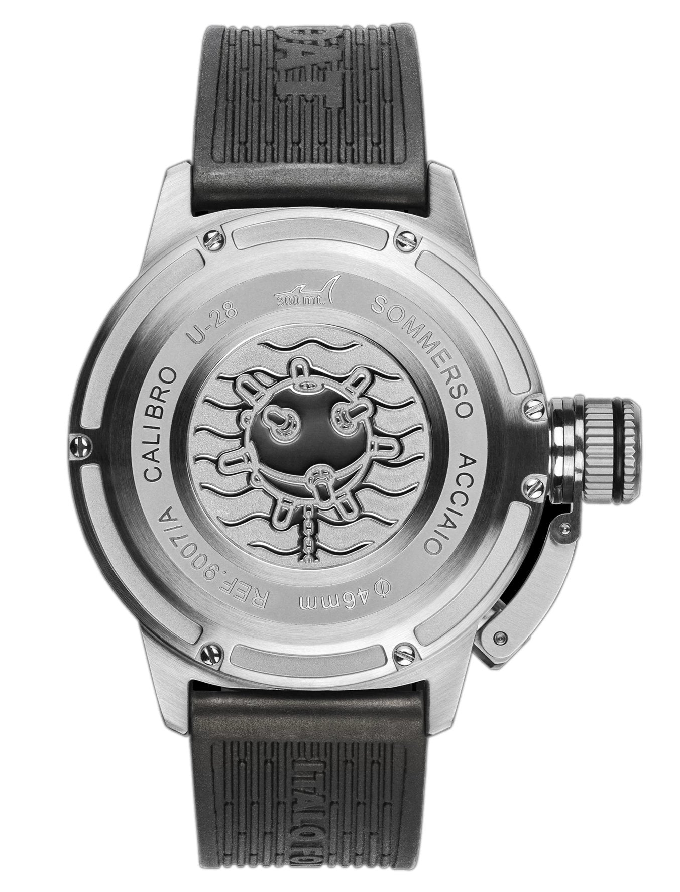 U-Boat Men’s Watch 46mm Sommerso Automatic Diver Black