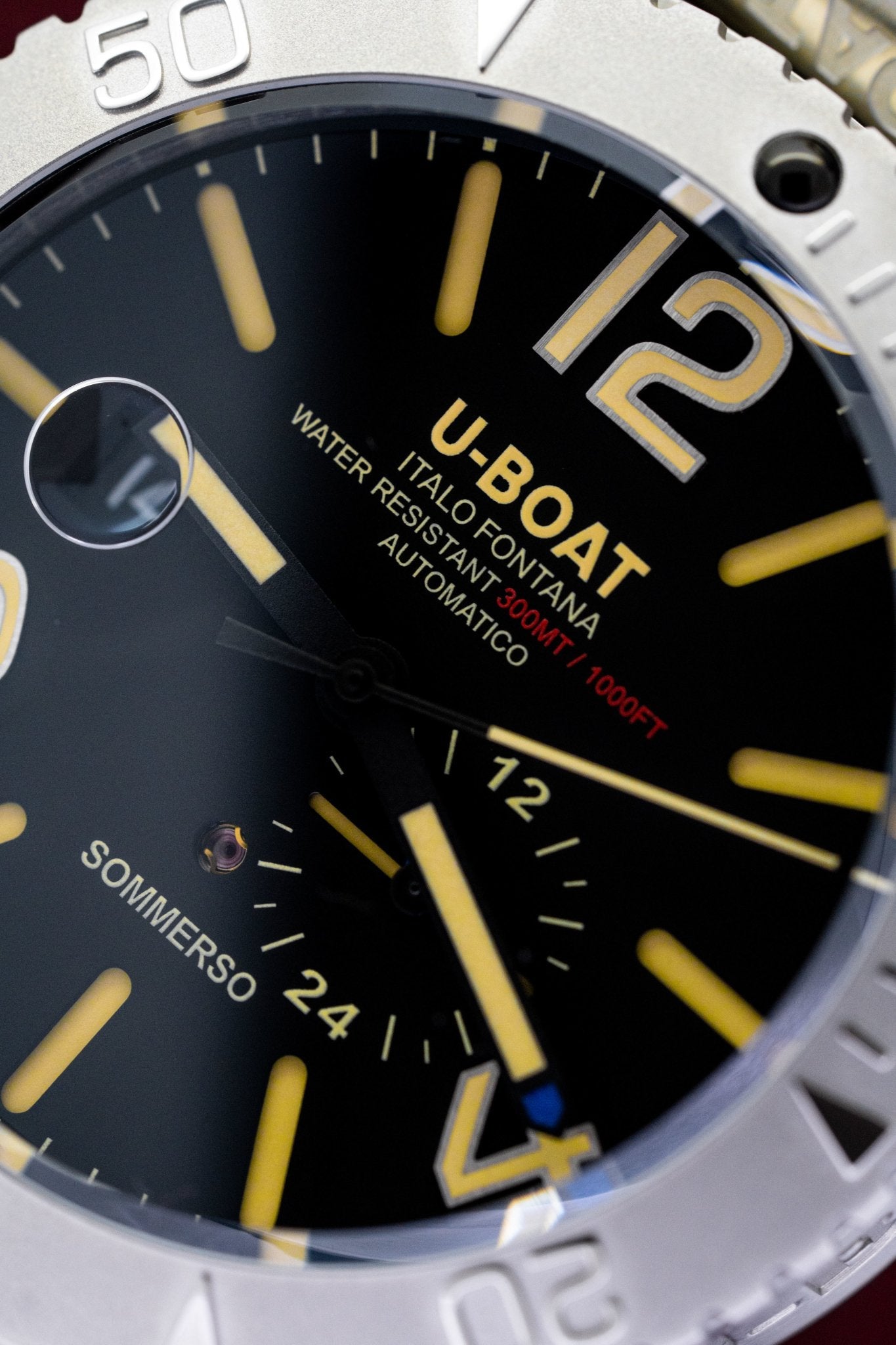U-Boat Men’s Watch 46mm Sommerso Automatic Diver Steel