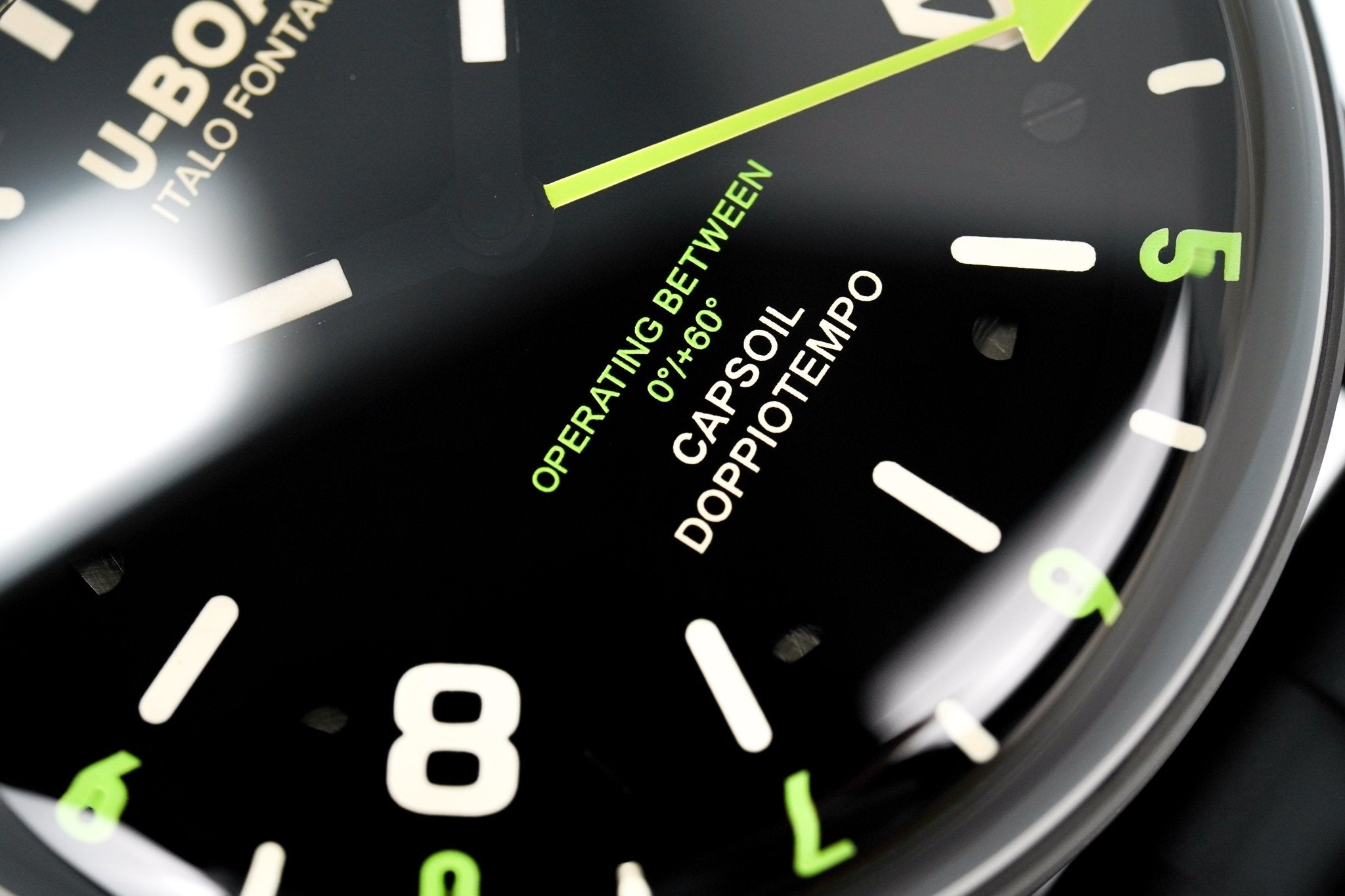 U-Boat Watch Capsoil Doppiotempo 45 DLC Green Rehaut