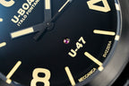 U-Boat Men’s Watch 47mm Classico U-47 Black AB1