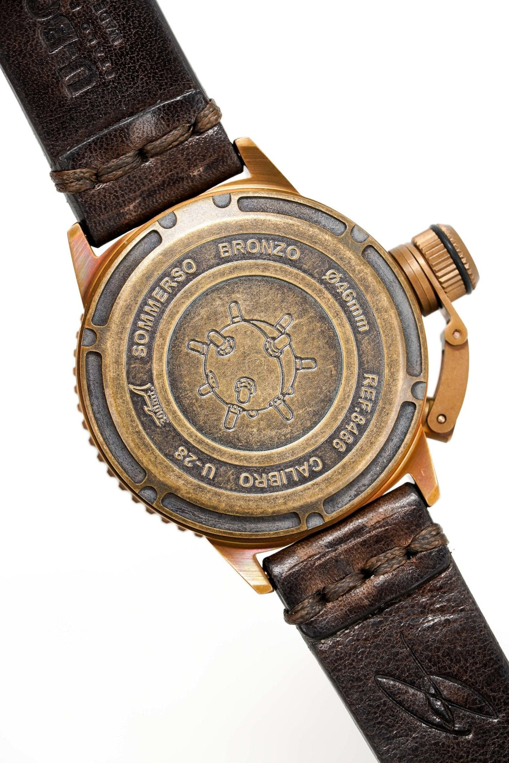 U-Boat Men’s Watch 46mm Sommerso Bronze Diver Black