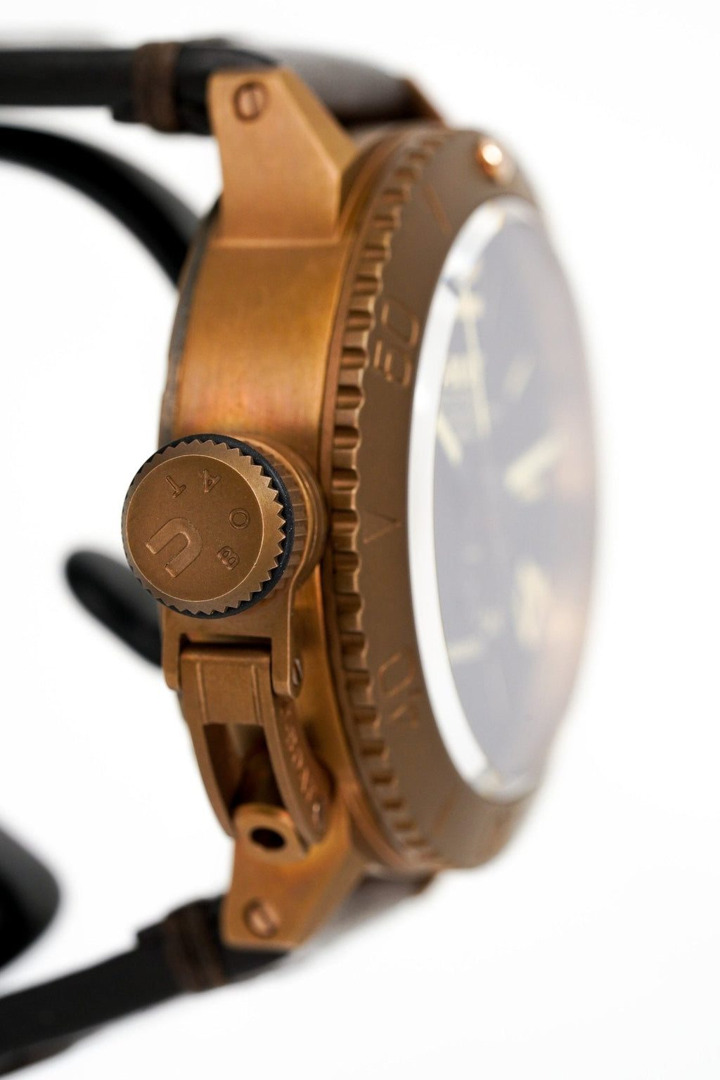 U-Boat Men’s Watch 46mm Sommerso Bronze Diver Black