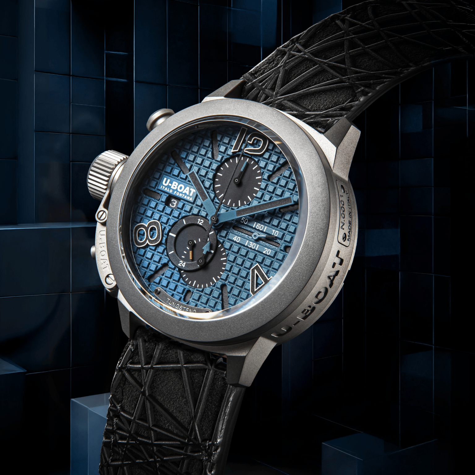 U-Boat Classico 45 Titanium Tungsten Chronograph Men’s Blue Watch