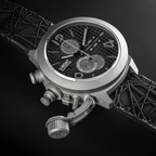 U-Boat Men’s Watch 45mm Classico Titanium Tungsten Chronograph Black