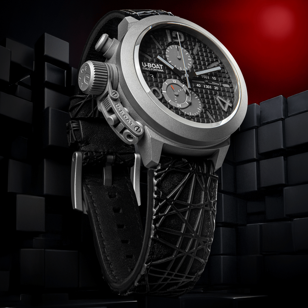 U-Boat Classico 45 Titanium Tungsten Chronograph Men’s Black Watch