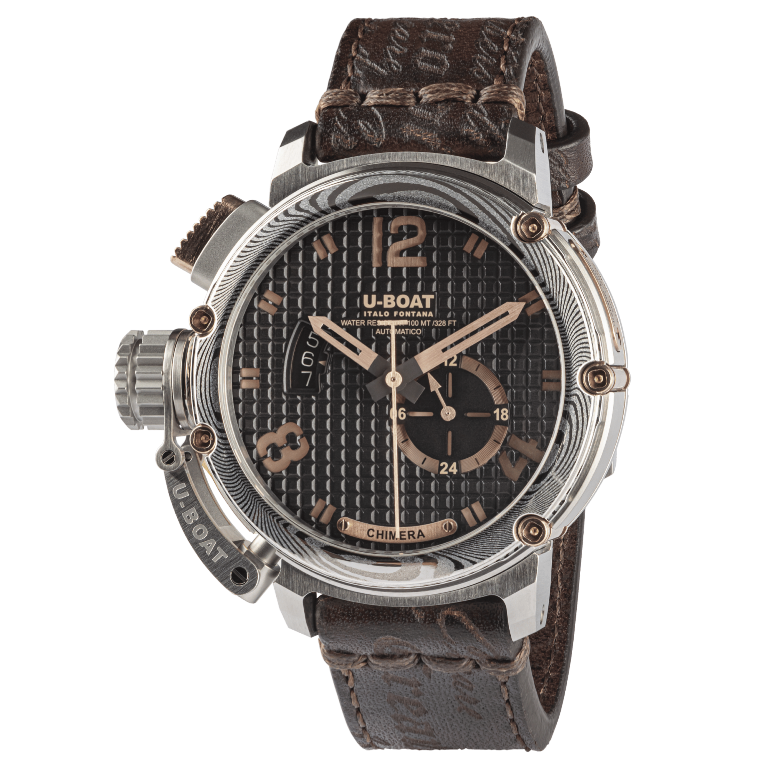 U-Boat Chimera Damascus Bronze Men’s Black Watch