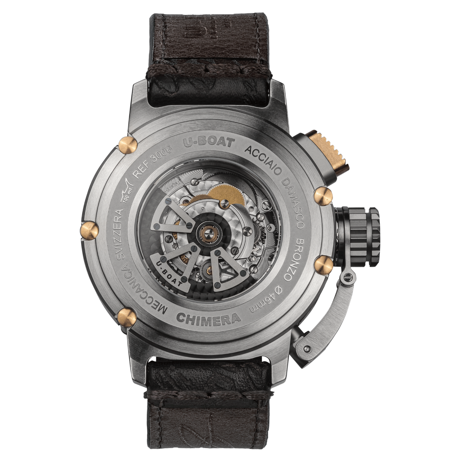 U-Boat Chimera Damascus Bronze Men’s Black Watch