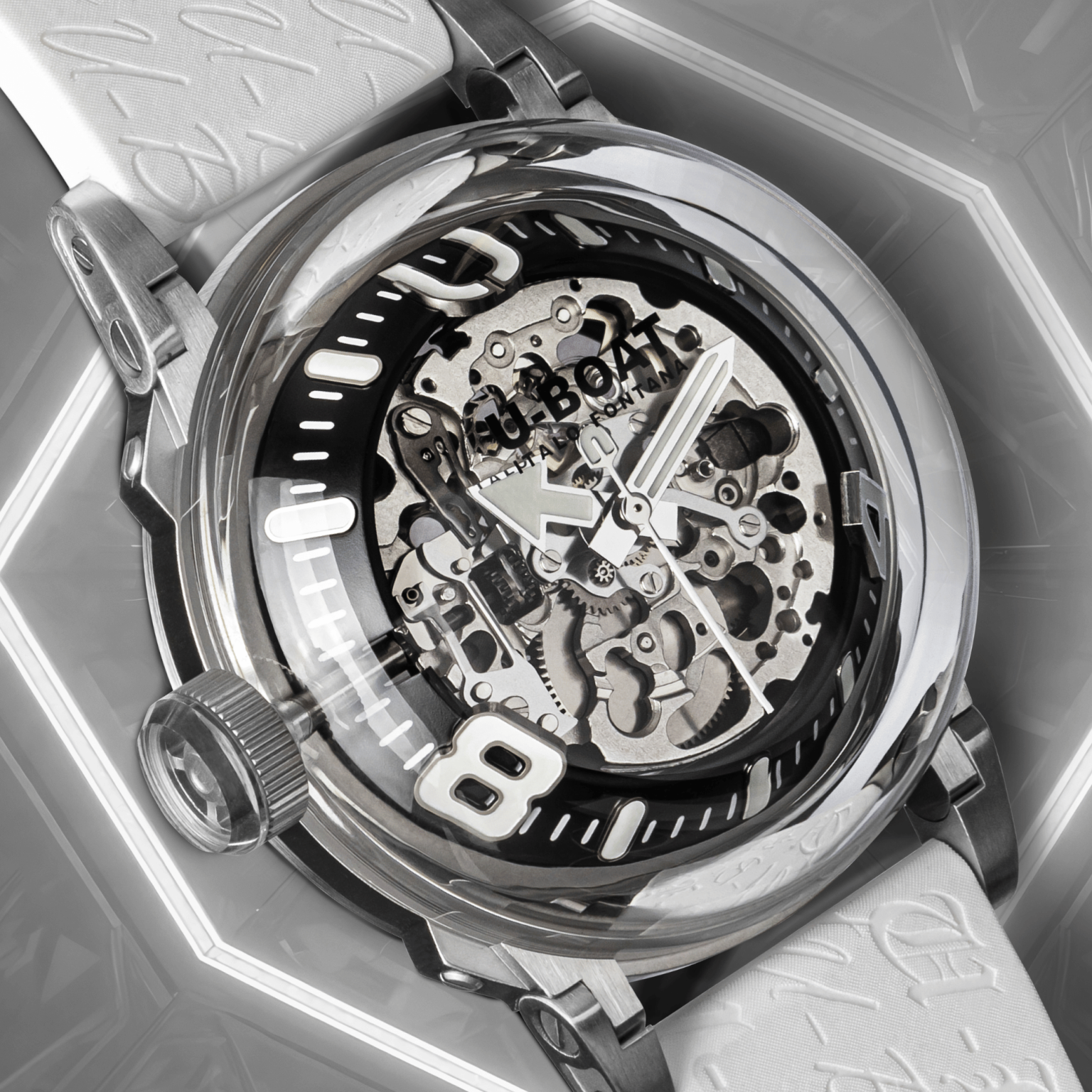 U-Boat U-65 Automatic Men's White Watch