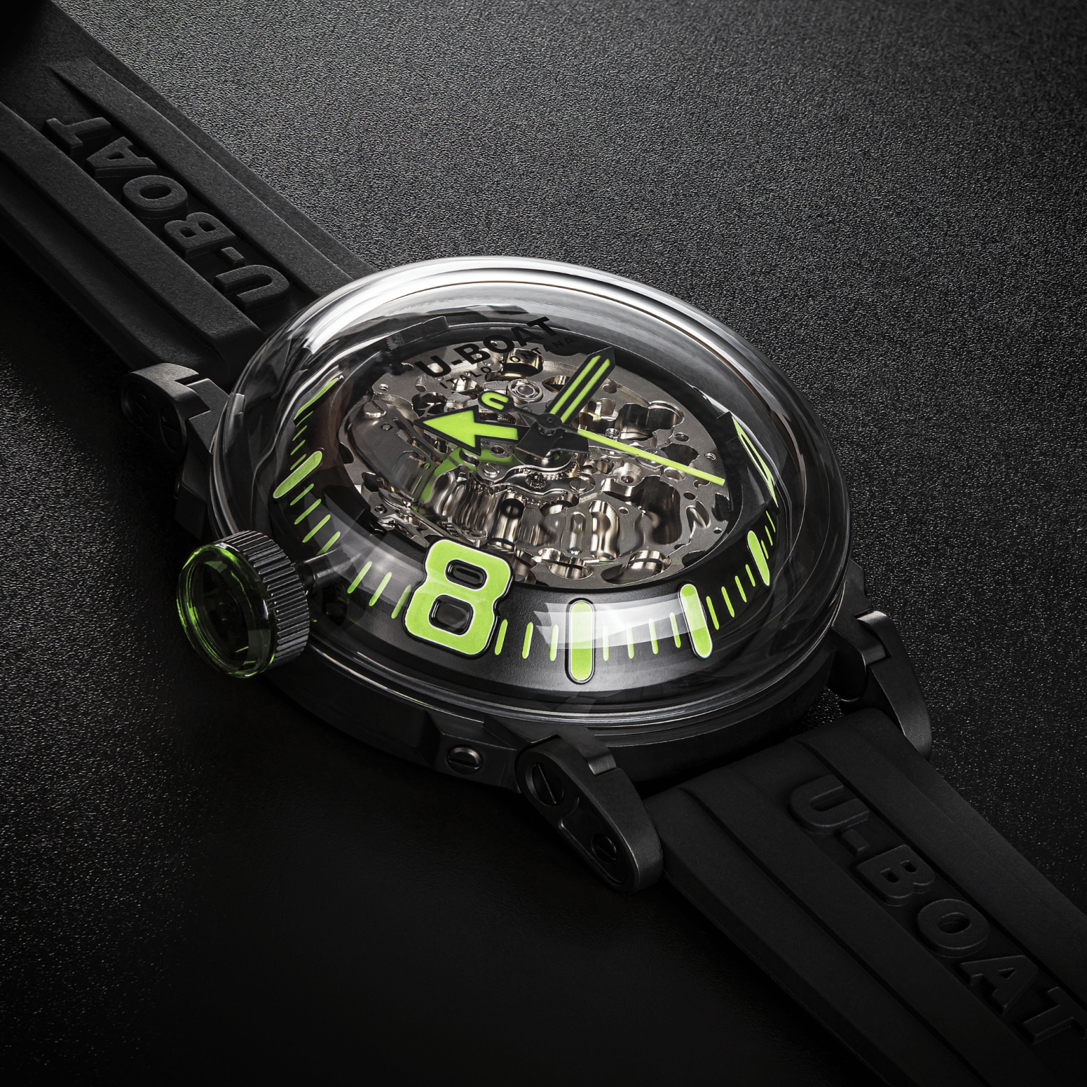 U-Boat U-65 Automatic Men's Black Green Watch