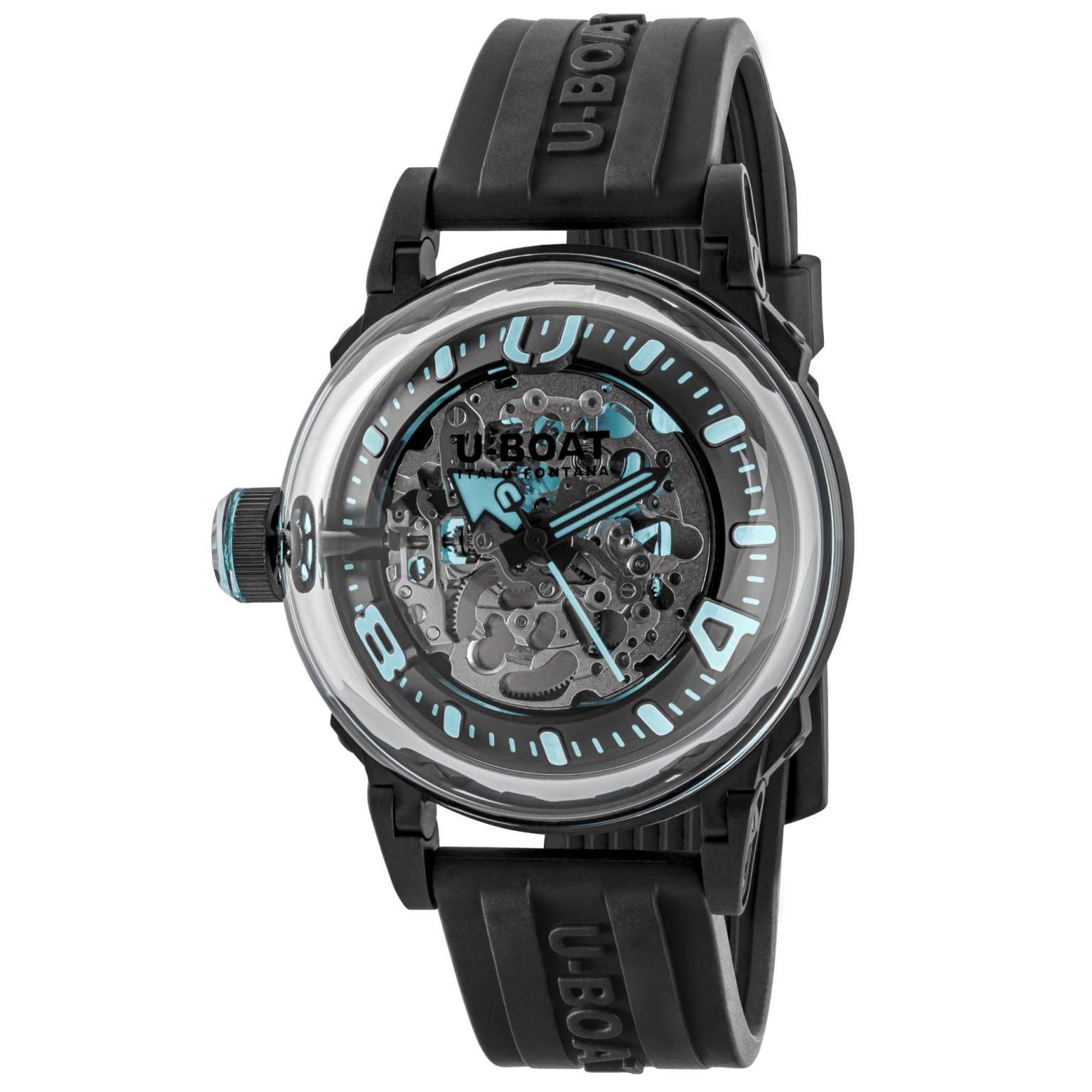 U-Boat U-65 Automatic Black Turquoise Skeleton Watch