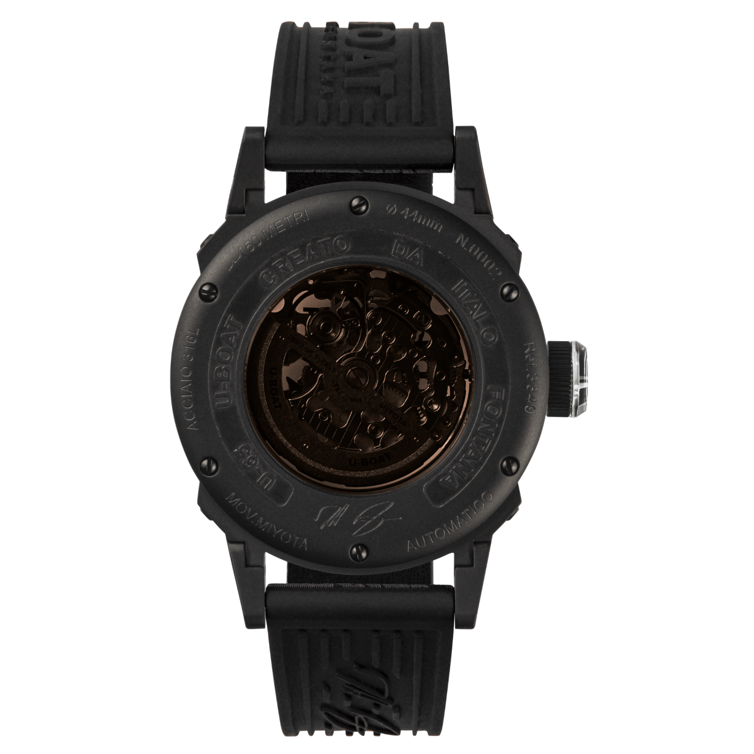 U-Boat U-65 Automatic Skeleton Men's White Watch
