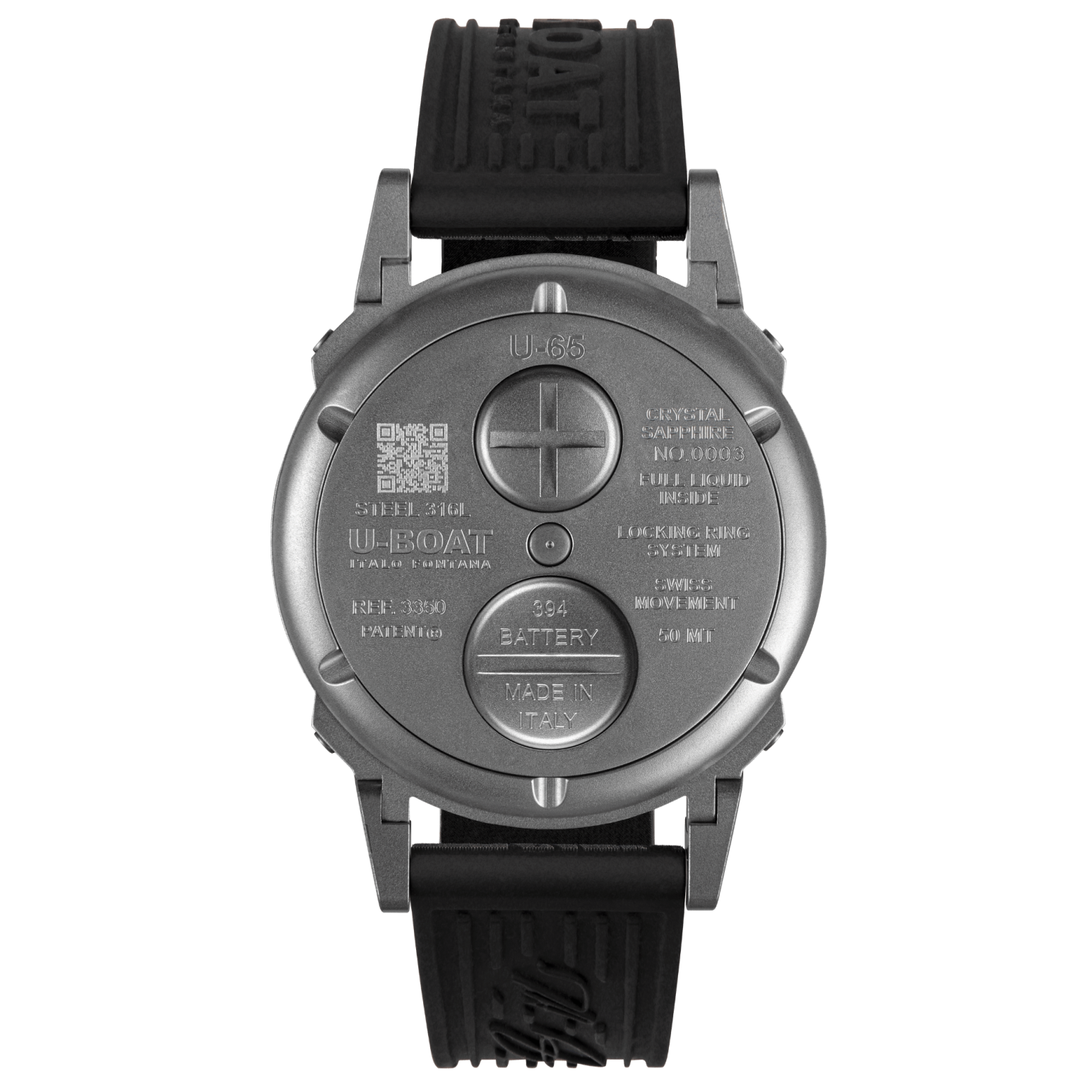 U-Boat U-65 Men’s Black Green Watch