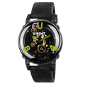 U-Boat U-65 Men's Black Green Watch