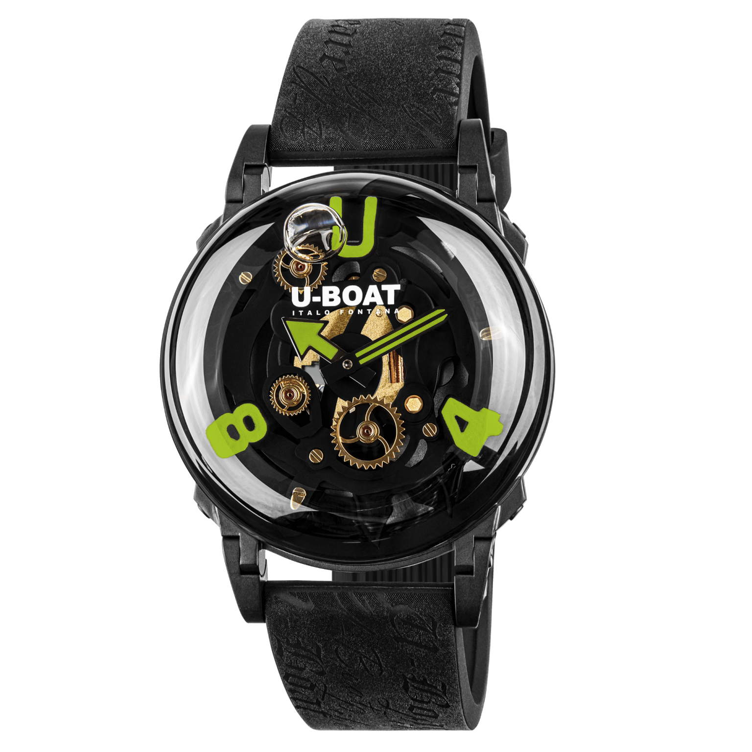 U-Boat U-65 Men's Black Green Watch