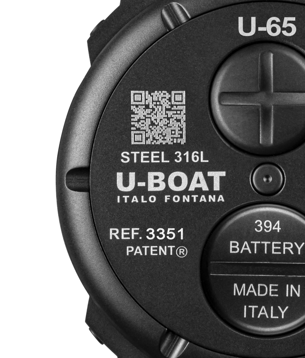 U-Boat U-65 Men's Black Green Watch
