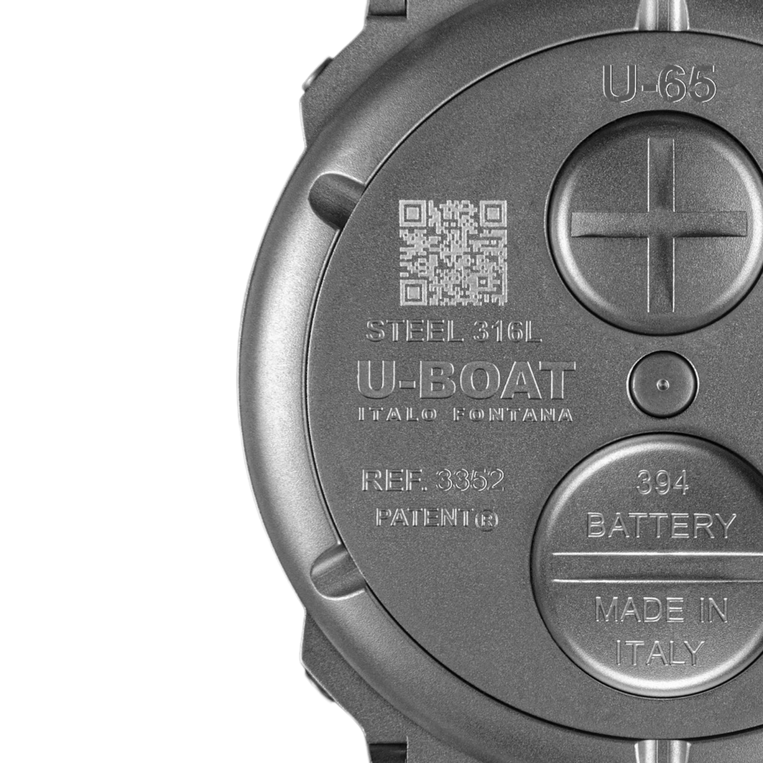 U-Boat U-65 Men's Black Turquoise Watch