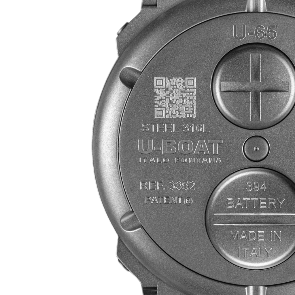 U-Boat Men's Watch 44mm U-65 Black Turquoise