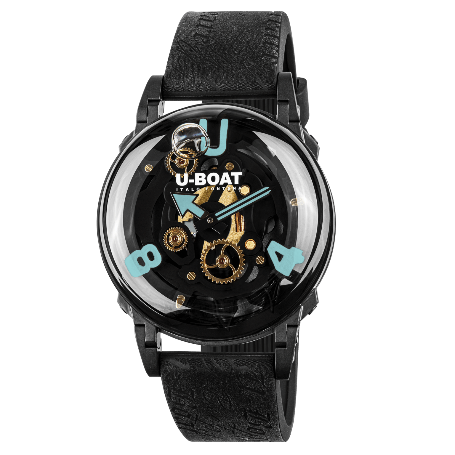 U-Boat U-65 Men's Turquoise Black PVD Watch