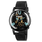 U-Boat Men's Watch 44mm U-65 Turquoise Black PVD