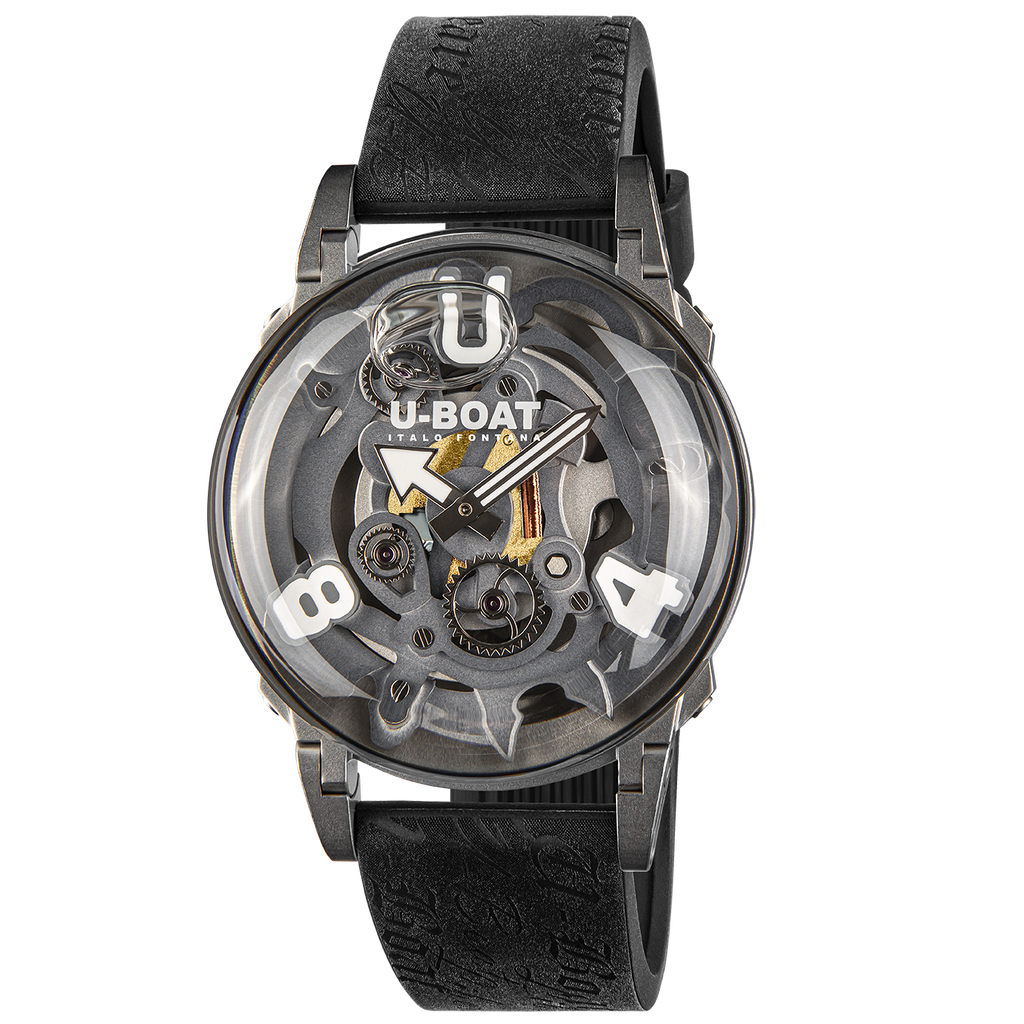 U-Boat Men's Watch 44mm U-65 Grey Stainless Steel