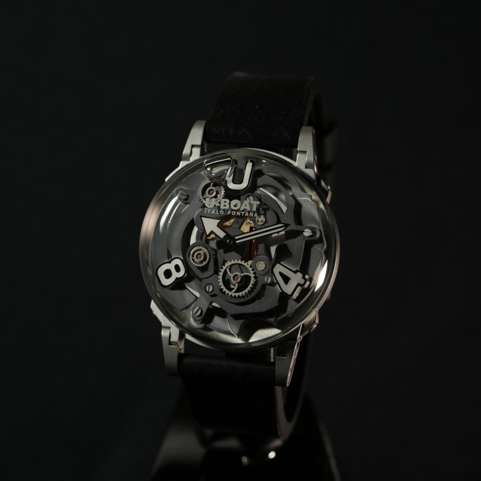 U-Boat U-65 Men's Grey Stainless Steel Watch