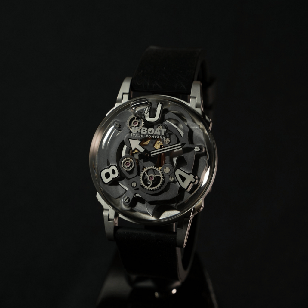 U-Boat Men's Watch 44mm U-65 Grey Stainless Steel