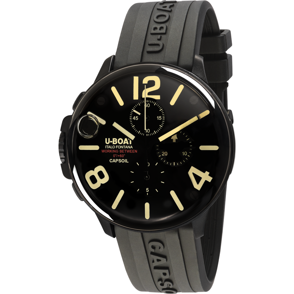 U-Boat Men’s Watch 45mm Capsoil Chronograph Oil Immersion Black