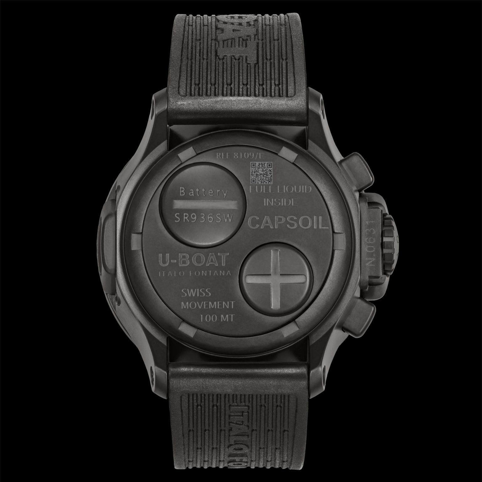 U-Boat Capsoil Chronograph Oil Immersion Men’s Black Watch