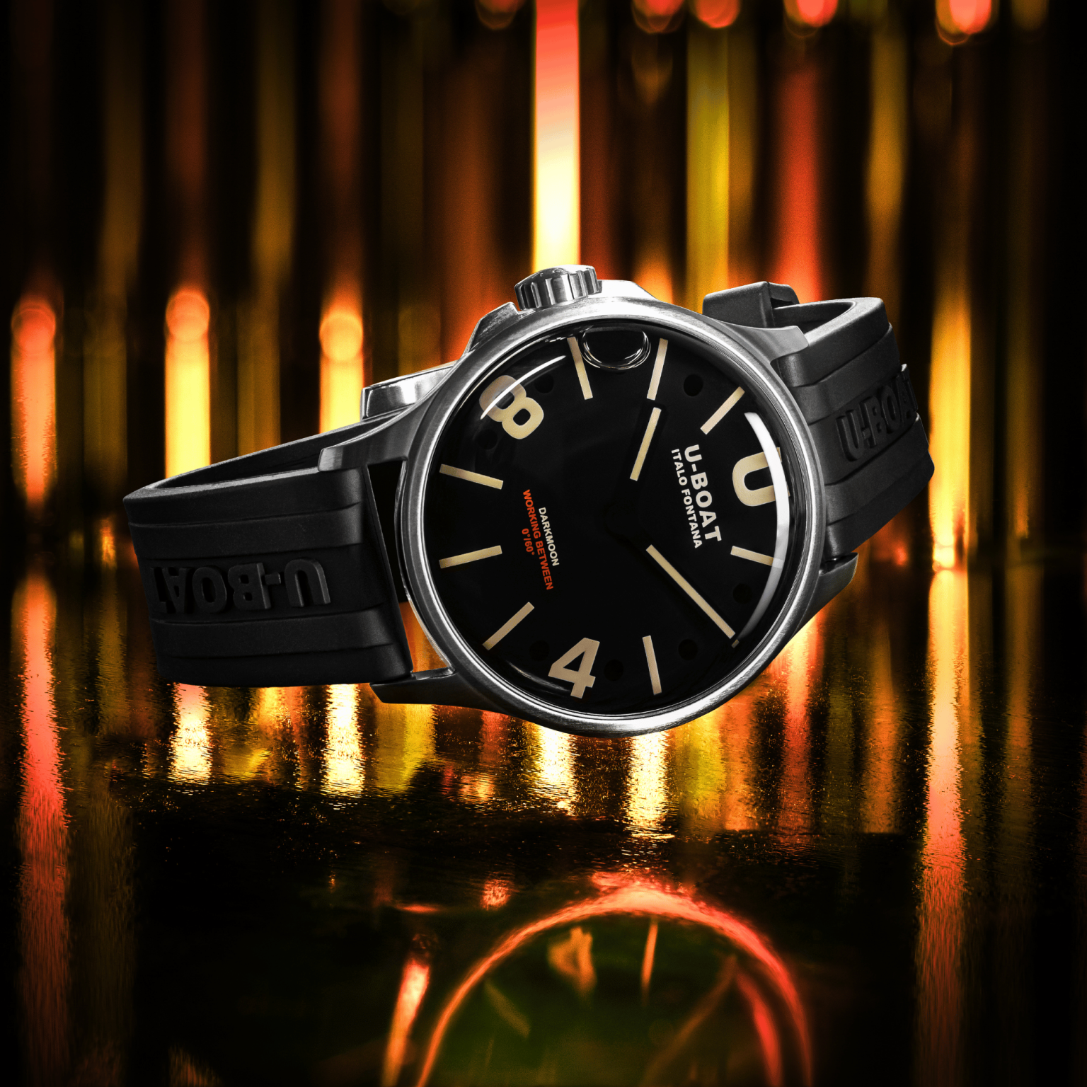 U-Boat Men’s Watch 42mm Darkmoon Oil Immersion Black