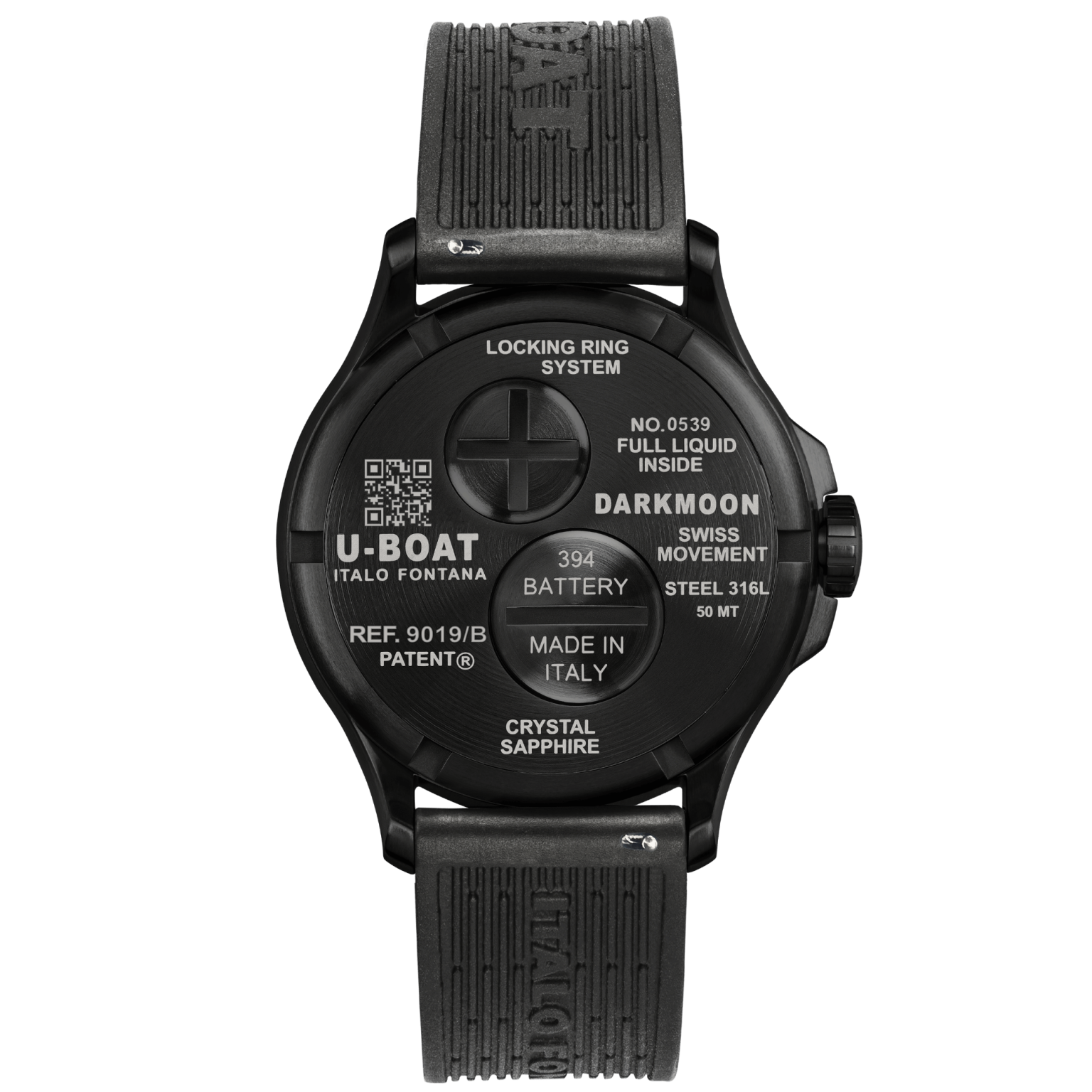 U-Boat Men’s Watch 42mm Darkmoon Oil Immersion Black