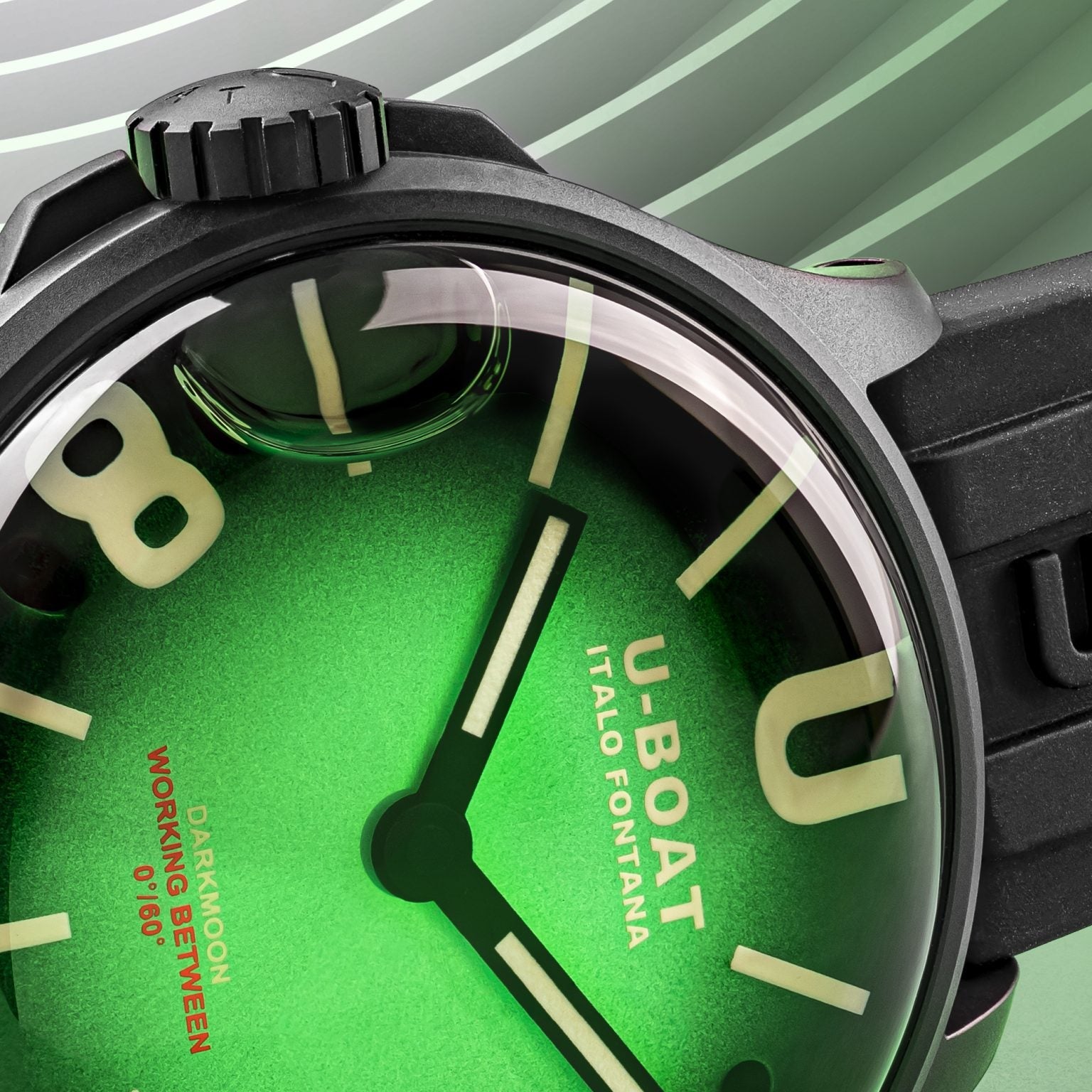 U-Boat Men’s Watch 40mm Darkmoon Soleil Green