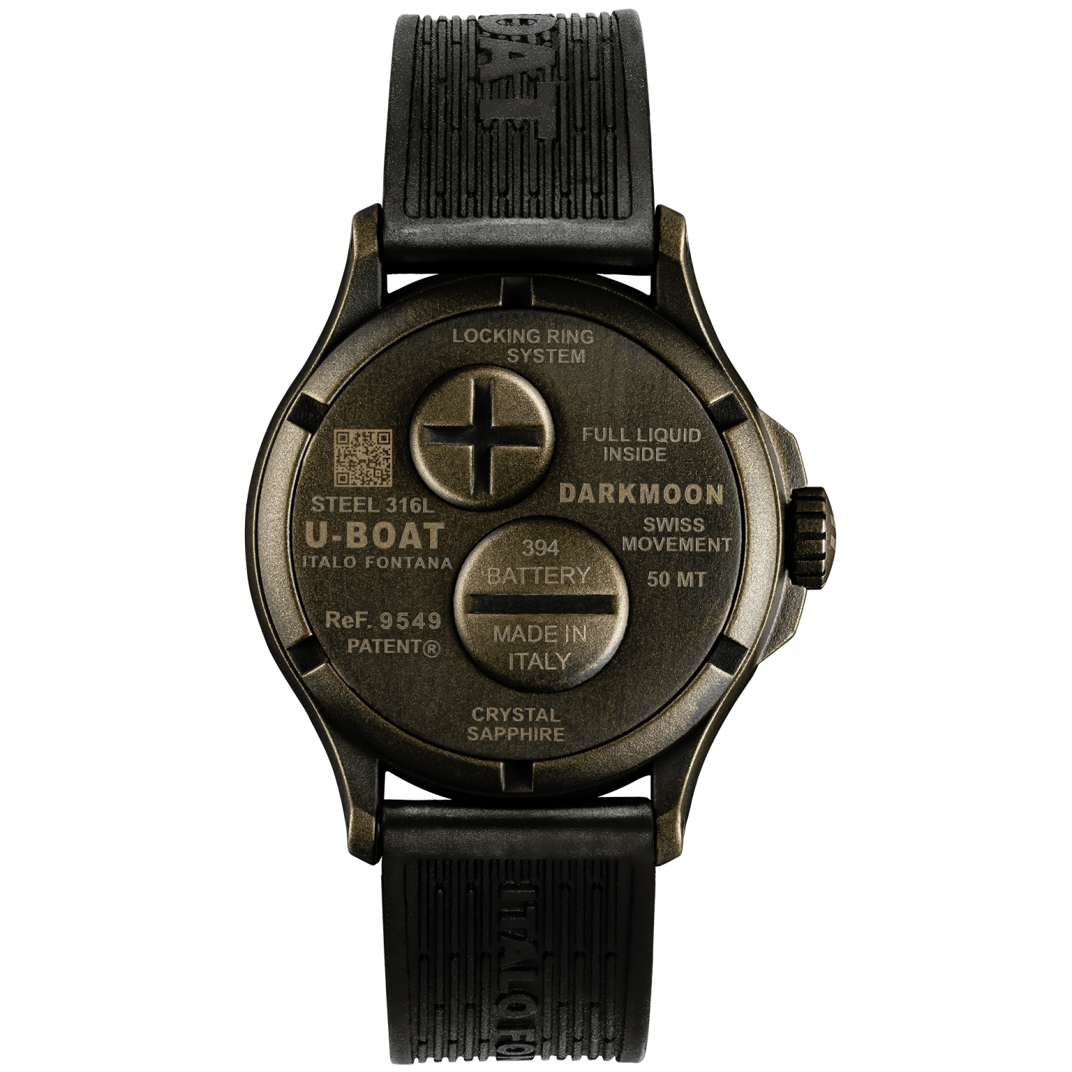 U-Boat Men’s Watch 40mm Darkmoon Vintage Oil Immersion Brown