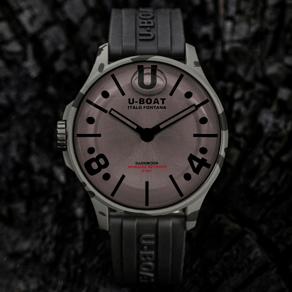 U-Boat Men’s Camouflage Watch 40mm Darkmoon Oil Immersion Grey