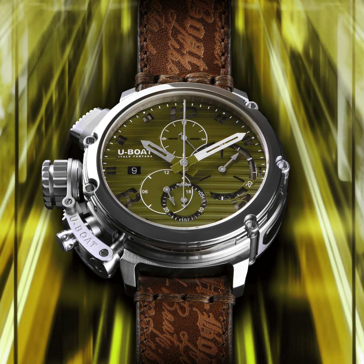 U-Boat Men’s Watch 46mm Chimera Chronograph Green