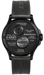 U-Boat Men's Watch Darkmoon 40 Red Glass Black PVD