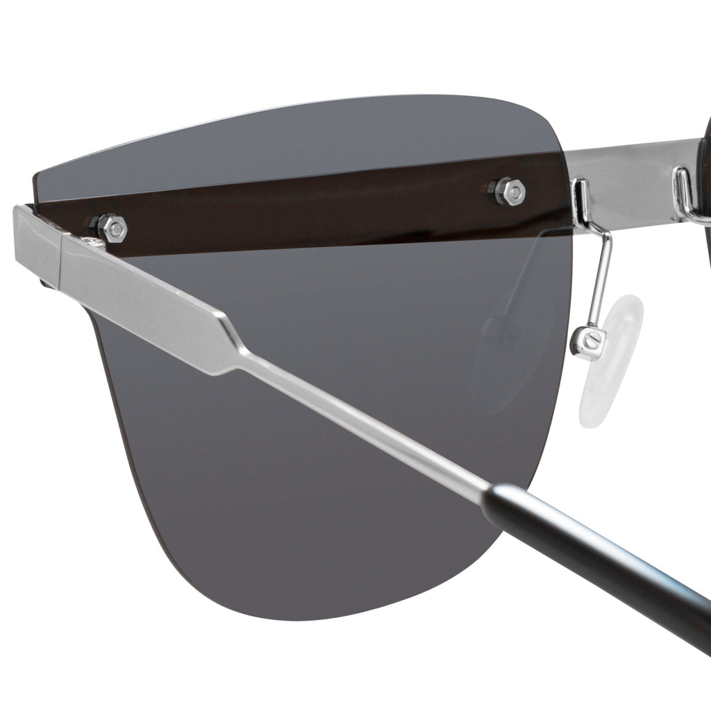 United Nude Sunglasses D-Frame Silver and Grey