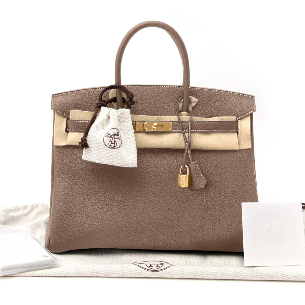 Hermès Birkin Tasche 35 Togo Etoupe Damenhandtasche