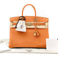 Hermes Birkin Bag 35 Togo Orange Women's Handbag