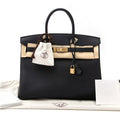 Hermes Birkin Bag 35 Togo Black Women's Handbag