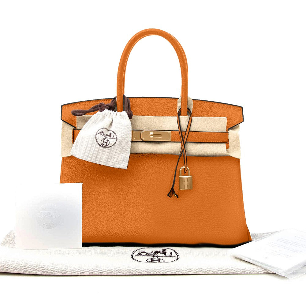 Hermès Birkin Bag Togo Orange 30 Damenhandtasche