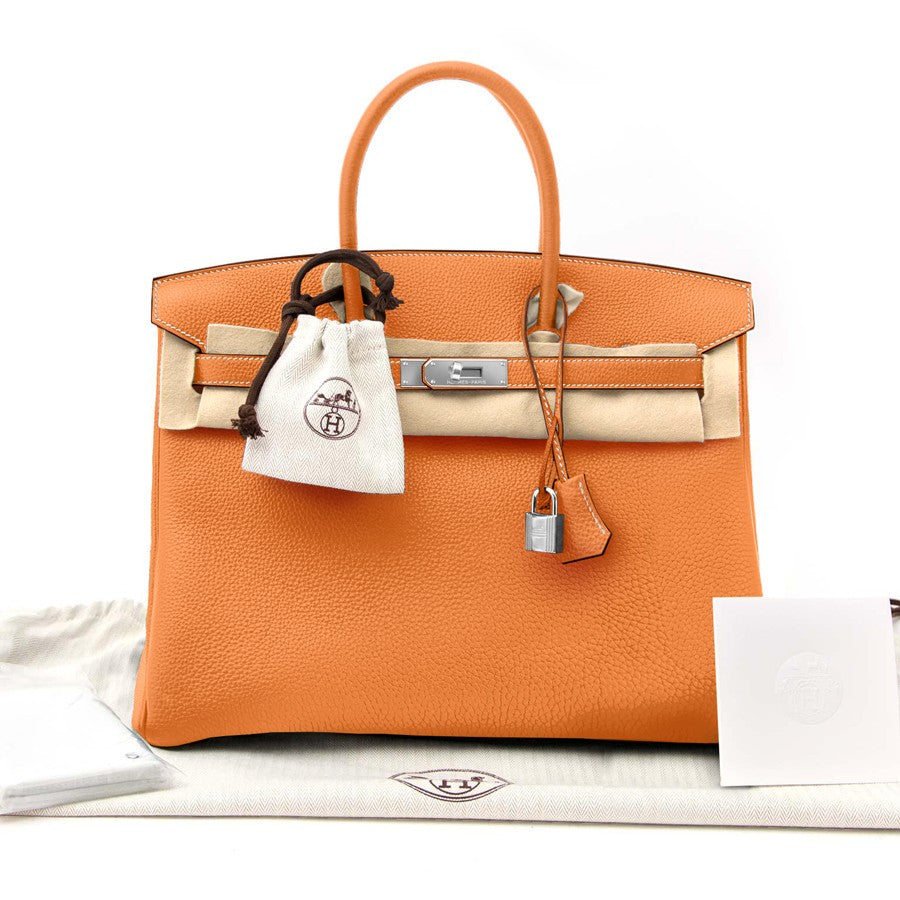 Hermes Birkin Bag 35 Togo Orange Damenhandtasche