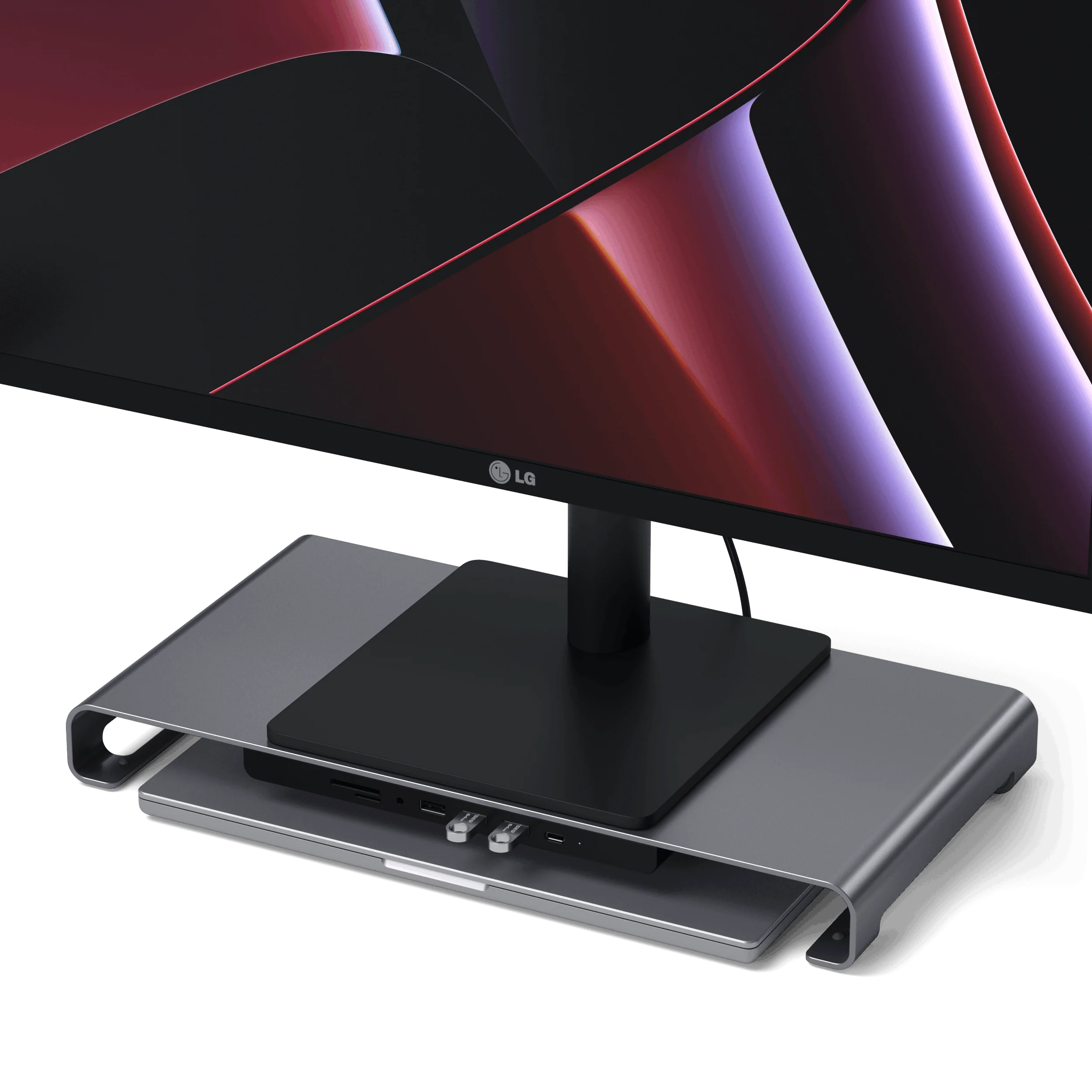 USB-C Monitorständer-Hub XL