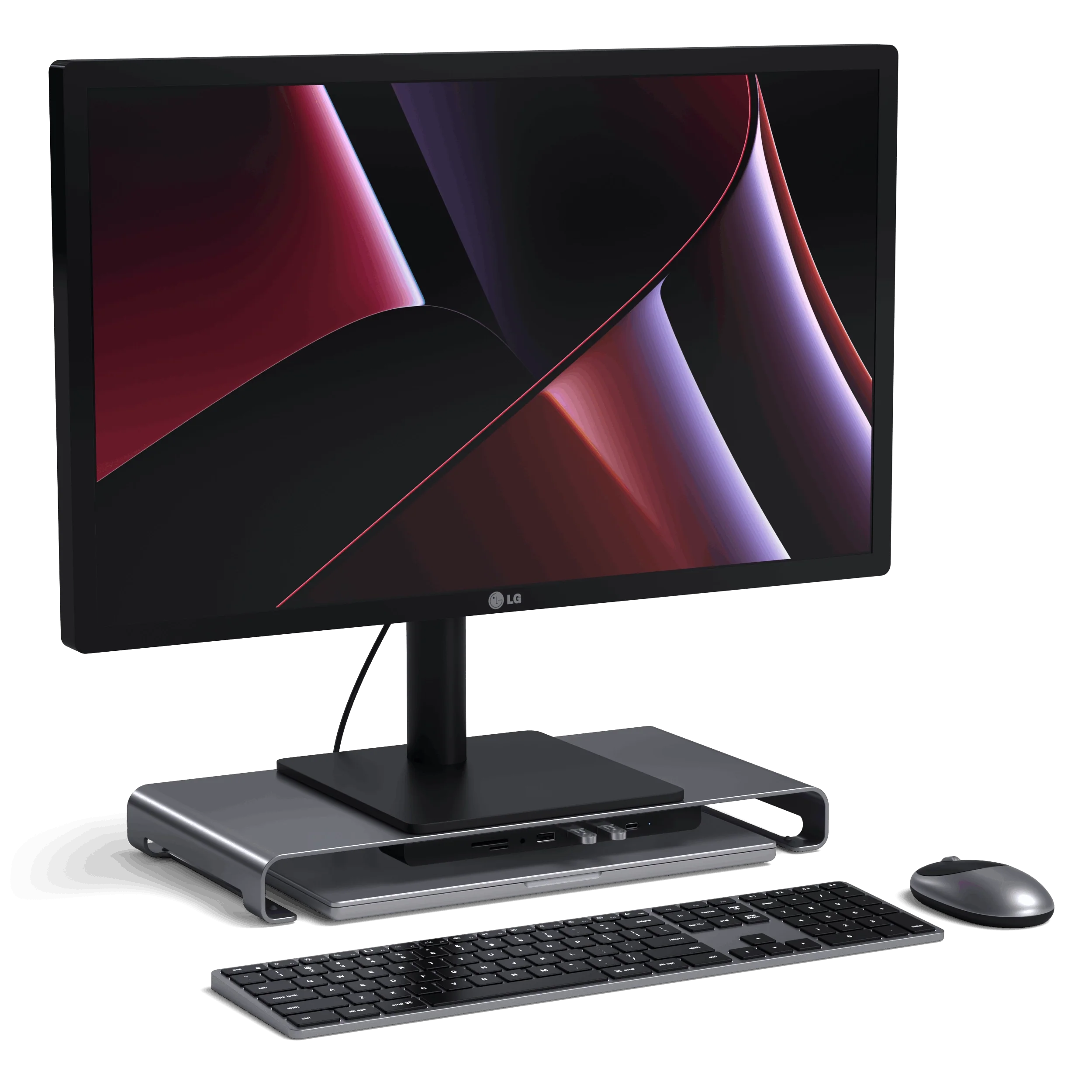 USB-C Monitorständer-Hub XL