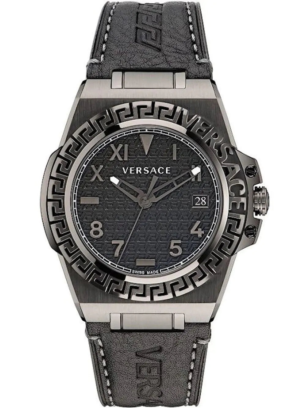 Versace Men's Watch Greca Reaction Black Gun