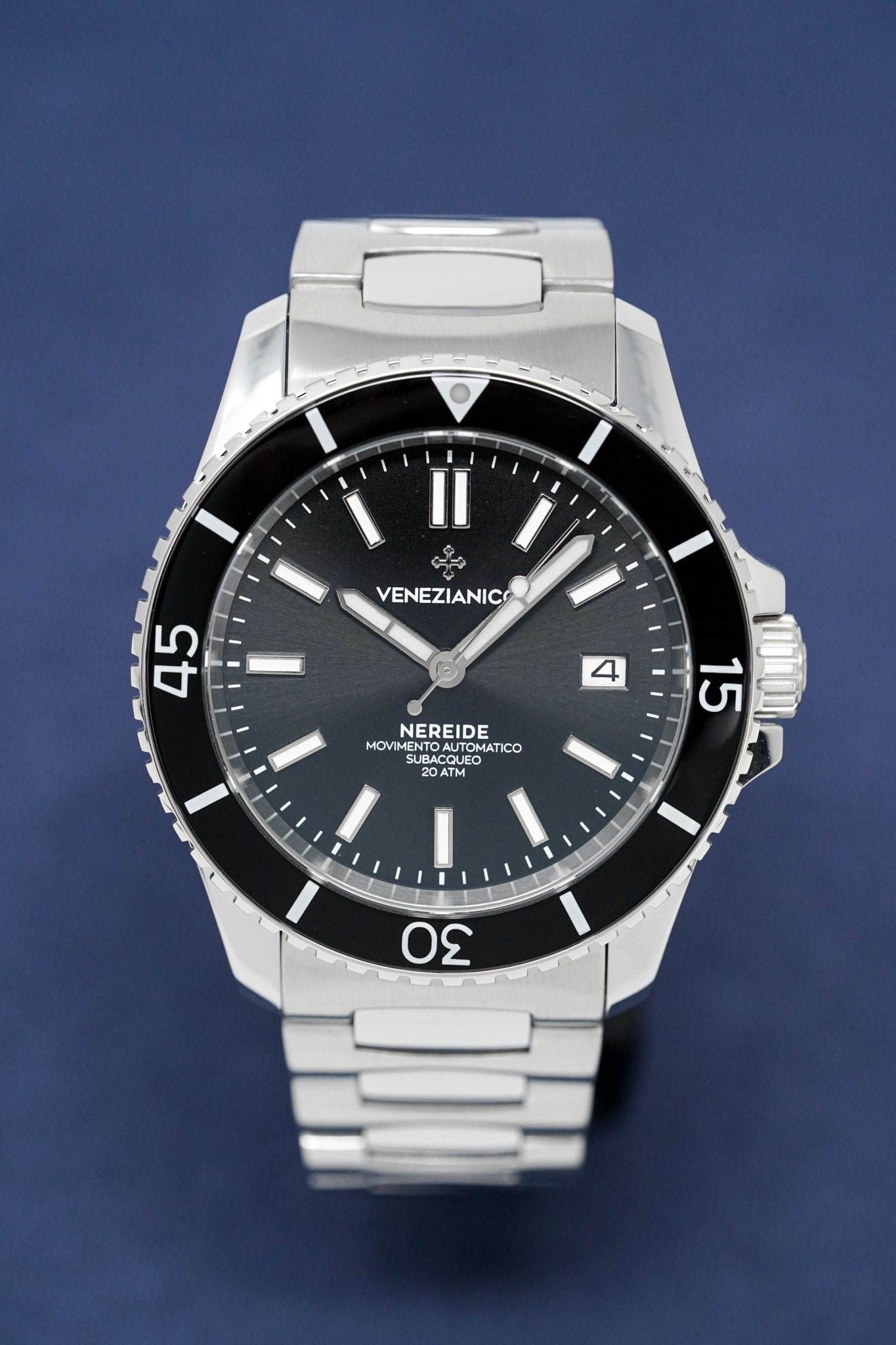Venezianico Automatic Watch Nereide Canova Bracelet Black
