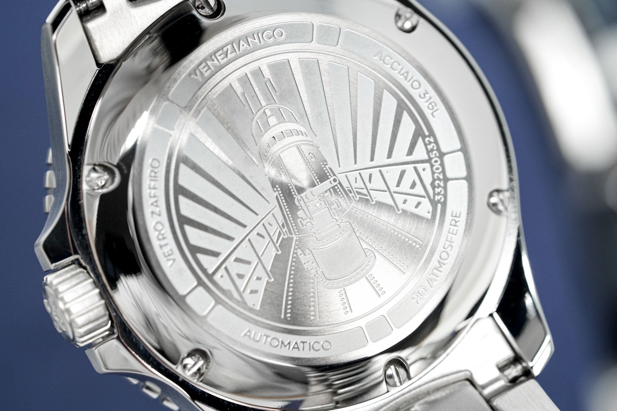 Venezianico Automatic Watch Nereide Canova Bracelet Black