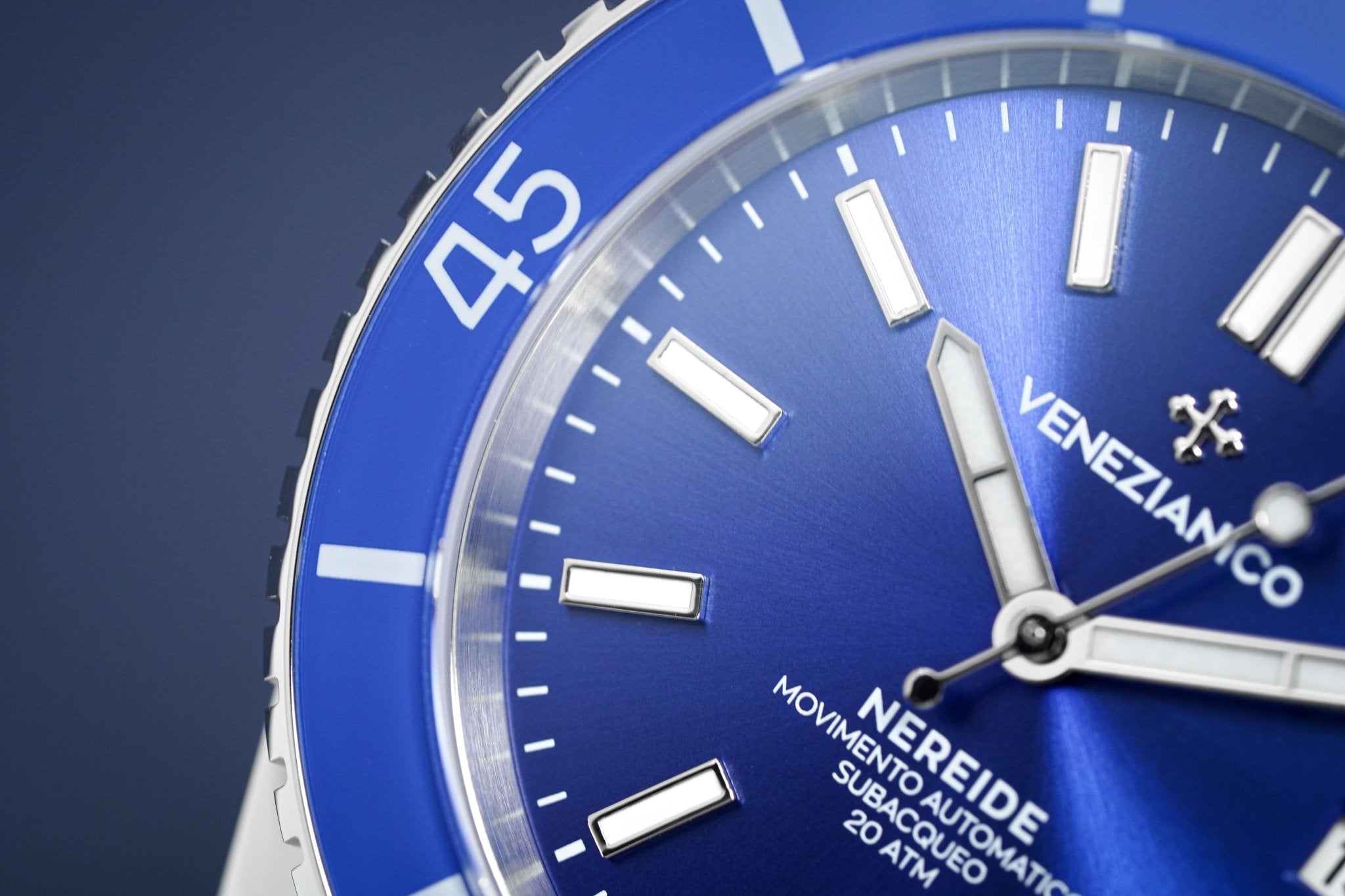 Venezianico Automatic Watch Nereide Canova Bracelet Blue